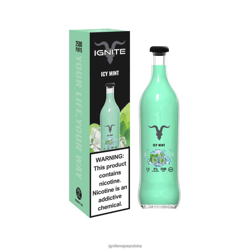 Ignite Vape Opinie | IGNITE V25 długopis do waporyzacji lodowa mięta 0648NZ14